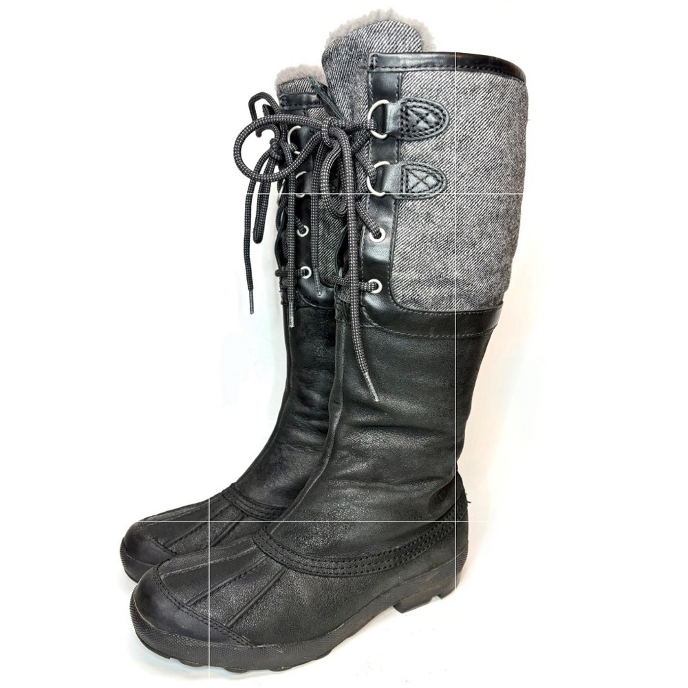 UGG Black and Gray Winter Boots